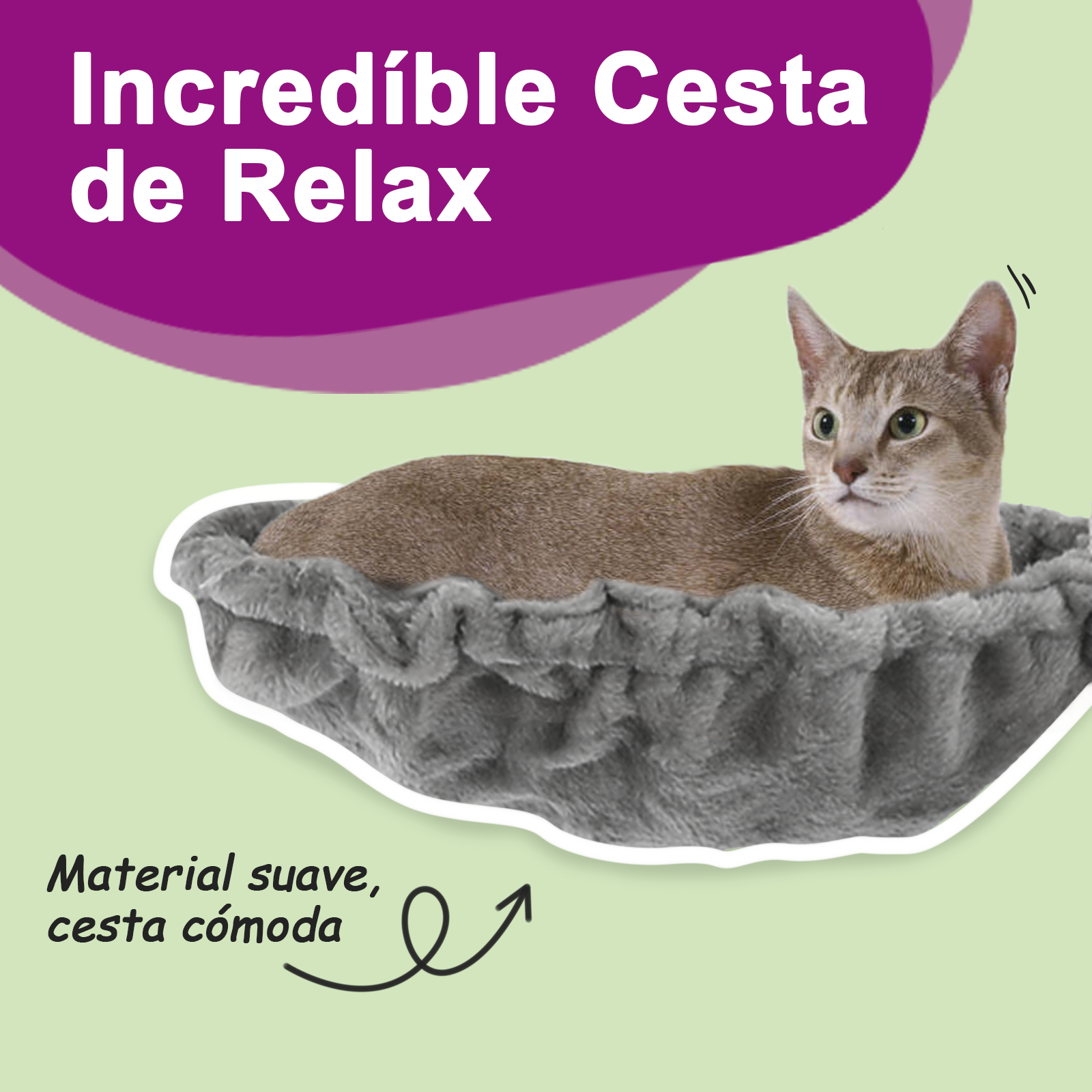 Rascador para gatos con postes de sisal gris claro 70 cm