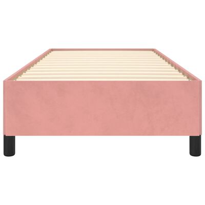 vidaXL Estructura de cama sin colchón terciopelo rosa 80x200 cm