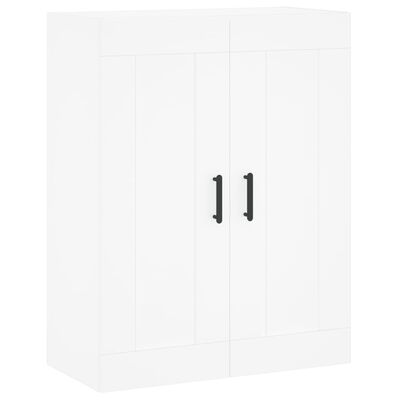 vidaXL Aparador alto madera contrachapada blanco 69,5x34x180 cm