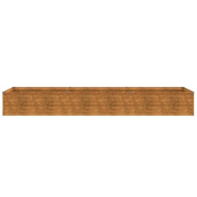 vidaXL Jardinera acero corten 291x50x36 cm