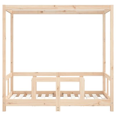 vidaXL Estructura de cama para niños madera maciza de pino 70x140 cm