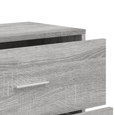 vidaXL Aparador de madera de ingeniería gris Sonoma 60x31x84 cm