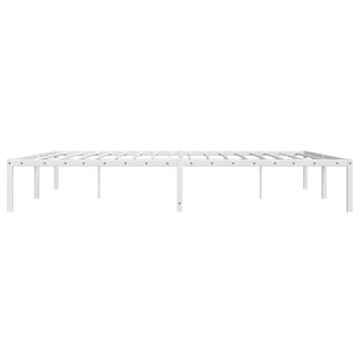 vidaXL Estructura de cama de metal blanco 180x200 cm