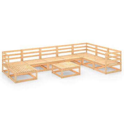 Juego de Cajas de Jardín Muebles de Almacenaje 4 pzas Madera Maciza Pino  vidaXL