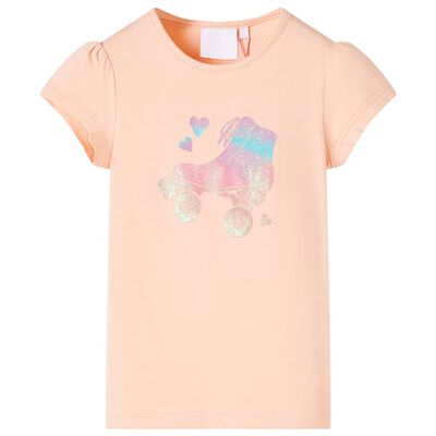 Camiseta infantil naranja claro 92