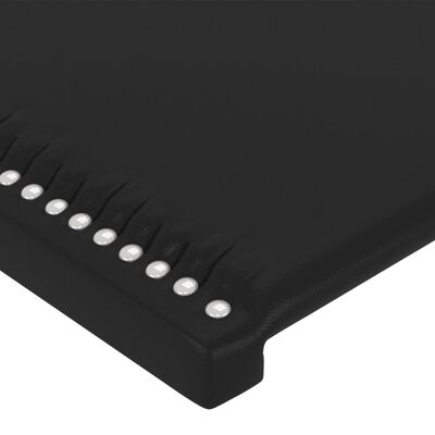 vidaXL Cabecero de cuero sintético negro 80x5x78/88 cm