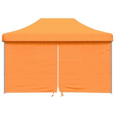 vidaXL Tienda de fiesta plegable Pop-Up 4 paredes laterales naranja