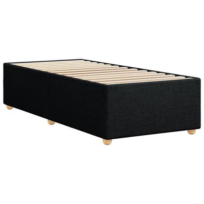 vidaXL Estructura de cama sin colchón tela negro 90x190 cm