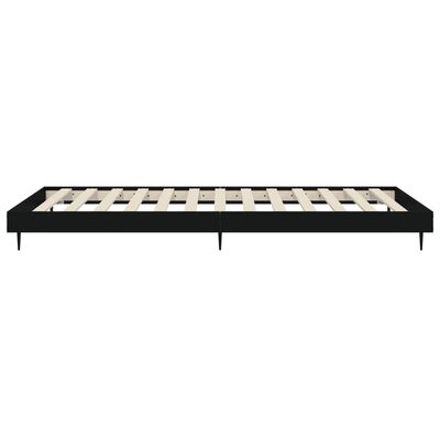 vidaXL Estructura de cama madera de ingeniería negra 90x200 cm