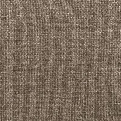 vidaXL Estructura de cama de tela gris taupe 90x200 cm