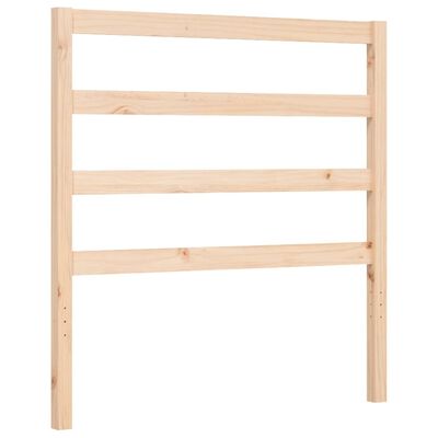 vidaXL Estructura de cama con cabecero madera maciza 90x190 cm