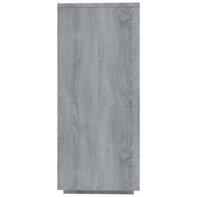 vidaXL Aparador de madera de ingeniería gris Sonoma 120x30x75 cm