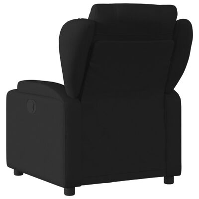 vidaXL Sillón reclinable de tela negro