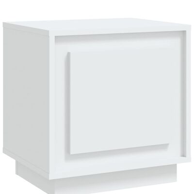 vidaXL Mesita de noche madera contrachapada blanco 44x35x45 cm