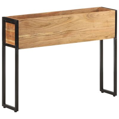 vidaXL Jardinera de madera maciza de acacia 90x20x68 cm