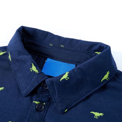 Camisa infantil azul marino 104