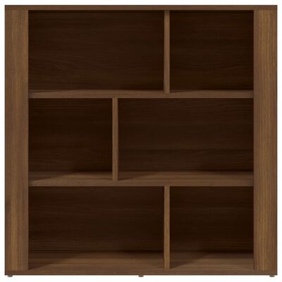 vidaXL Aparador de madera contrachapada marrón roble 80x30x80 cm