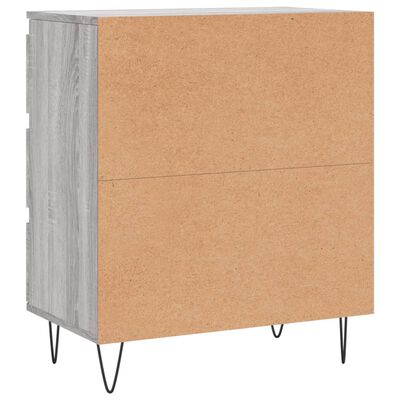 vidaXL Aparador de madera contrachapada gris Sonoma 60x35x70 cm