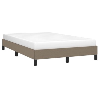 vidaXL Estructura de cama de tela gris taupe 120x200 cm