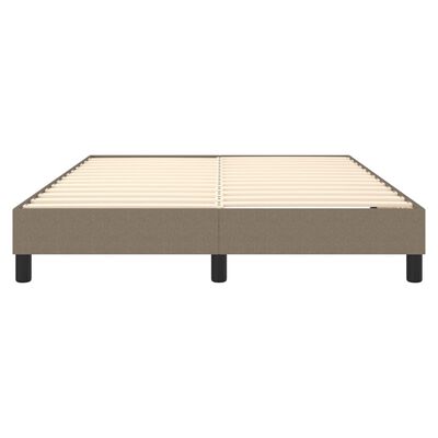 vidaXL Estructura de cama de tela gris taupe 140x190 cm