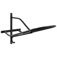 vidaXL Soporte de silla de montura de pared hierro negro