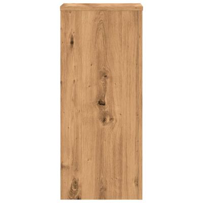 vidaXL Soportes de plantas 2 uds madera roble artisian 30x30x70 cm