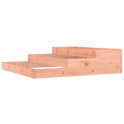 vidaXL Jardinera de madera maciza de abeto douglas 107x107x27 cm