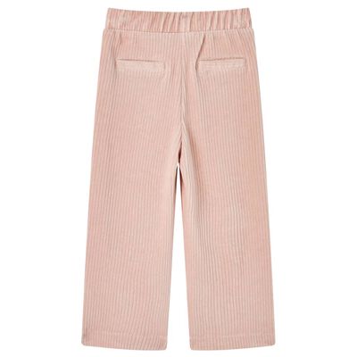 Pantalón infantil pana rosa claro 92