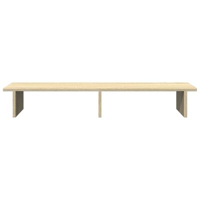 vidaXL Soporte de pantalla madera ingeniería roble Sonoma 100x27x15 cm