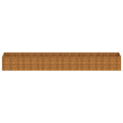 vidaXL Jardinera acero corten 578x100x69 cm