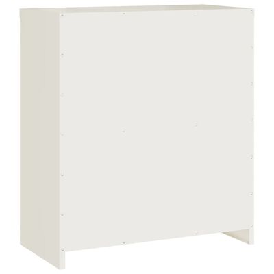 vidaXL Armario archivador de acero blanco 79x40x90 cm