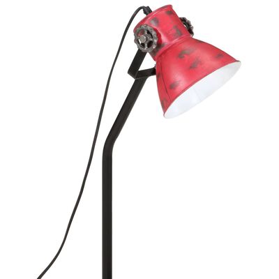 vidaXL Lámpara de escritorio rojo desgastado 25 W E27 17x17x60 cm