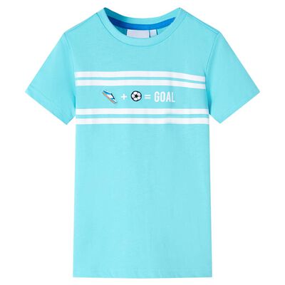 Camiseta infantil aguamarina 128