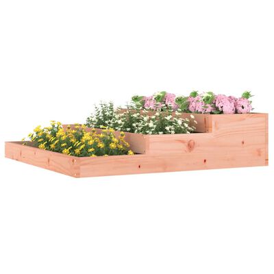 vidaXL Jardinera de madera maciza de abeto douglas 107x107x27 cm