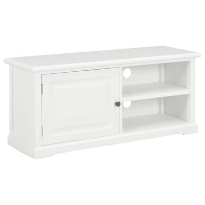 vidaXL Mueble para TV de madera blanco 90x30x40 cm