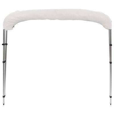 vidaXL Toldo Bimini de 3 arcos blanco 183x160x137 cm