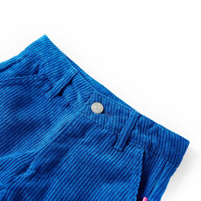 Pantalón infantil pana azul cobalto 140