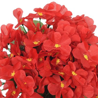 vidaXL Guirnaldas de flores de Navidad 3 uds rojo 85 cm