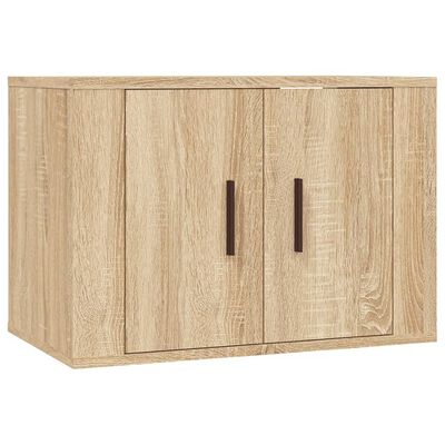 vidaXL Set de muebles para TV 3 pzas madera contrachapada roble sonoma