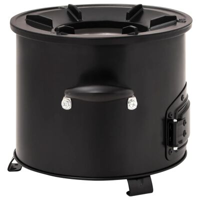 Cocina De Leña Para Camping Acero Negro 50x33,5x30,5 Cm Vidaxl con Ofertas  en Carrefour