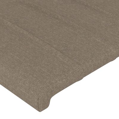 vidaXL Cabecero con LED de tela gris taupe 100x5x78/88 cm