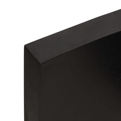 vidaXL Tablero mesa madera roble tratada marrón oscuro 60x50x(2-6) cm