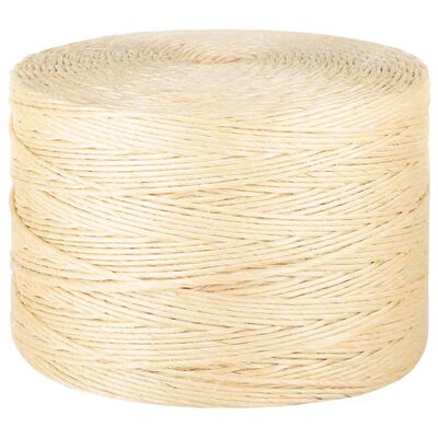 vidaXL Cuerda 100% sisal 3 mm 2000 m