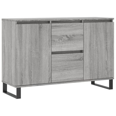 vidaXL Aparador de madera de ingeniería gris Sonoma 104x35x70 cm