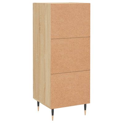 vidaXL Aparador madera contrachapada color roble Sonoma 34,5x34x90 cm