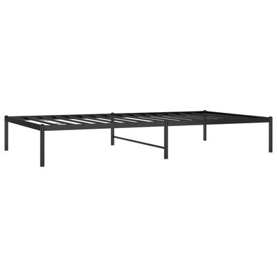 vidaXL Estructura de cama sin colchón metal negro 107x203 cm