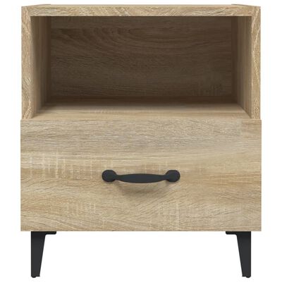 vidaXL Mesita de noche madera contrachapada color roble Sonoma