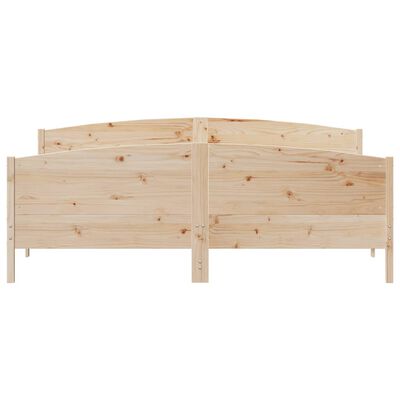 vidaXL Estructura de cama sin colchón madera maciza de pino 200x200 cm