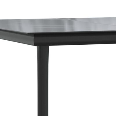 vidaXL Juego de comedor de jardín 9 piezas ratán sintético negro