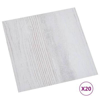 vidaXL Tarimas de suelo autoadhesivas 20 uds PVC gris claro 1,86 m²